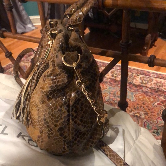 Michael Kors leather python handbag - Picture 3 of 9